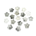 Load image into Gallery viewer, Natural Black Rutile Carved Star Shape Briolettes, Hand Carved Faceted Star Shape Beads Gemstone For Jewlery, Loose Star Charms, 10 MM
