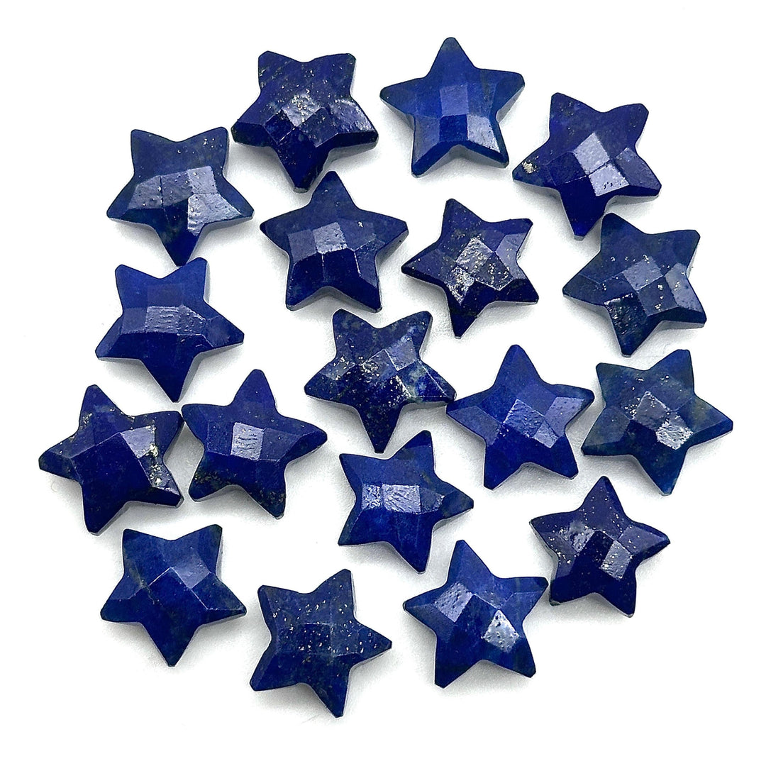 Lapis Lazuli Star Shape Briolettes, Natural Lapis Lazuli Faceted Star Charms, Wholesale Loose Beads for Jewelry, 12 MM, Hand Carved Beads