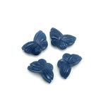 Load image into Gallery viewer, Carved Blue Opal Butterfly Beads: Handmade Gemstone Charms (11x18 MM)