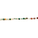 Load image into Gallery viewer, Natural Indian Agate Round Beads, Indian Agate Micro Faceted Round Beads, Mini Gemstone Beads for Jewelry Making, Wholesale Beads, 2-2.5 MM