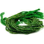 Load image into Gallery viewer, Natural Chrome Diopside Box Shape Beads, Dark Green Chrome Gemstone Beads, 2 MM Cube Shape Faceted Beads for Jewelry Making, 13 Inch Strand