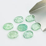 Load image into Gallery viewer, 1,2,3,4,5Pcs Natural fluoride oval face Shape Carving,Hand carved fancy face shape Gemstone, fluoride carved Gemstone jewelry Making,18X14mm
