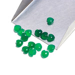 Load image into Gallery viewer, Natural Green Onyx Heart Shape Beads, Green Onyx Heart Shape Charms, Mini Plain Heart Briolette's for Jewelry Making, 8 MM Green Charms