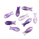 Load image into Gallery viewer, AAA Pink Amethyst Fish Shape Gemstone Crystals, Natural Amethyst Fish Beads for Jewelry Making, 30 MM, Home Decor Stone Gifts