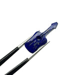 Load image into Gallery viewer, Little Lapis Lazuli Guitar Shape Beads, Natural Lapis Guitar Shape Hand Carved Gemstone, 26 MM, Miniature Guitar Gemstone, Tiny Charms