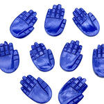 Load image into Gallery viewer, Lapis Lazuli Hamsa Shape Carving Gemstones, 25 MM Palm Shape Gemstone, Healing Power Of Hamsa, Hand Carved Jewelry Making Charms