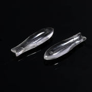 Clear Crystal Quartz Fish Carving Beads, Jewelry Making Gemstone, 10X30MM, Reiki Healing Sea Crystal Gifts