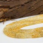 Load image into Gallery viewer, Sparkling Yellow Shaded Zircon Box Shape Beads, 3 mm Natural Cubic Zircon Beads, 13 Inches Zirconia Cube Dice Square Loose Beads for Jewelry
