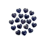 Load image into Gallery viewer, Natural Iolite Smooth Heart Shape Beads, AAA Blue Iolite Heart Shape Charms, Jewelry Making Wholesale Beads, Tiny Blue Hearts, 8 MM