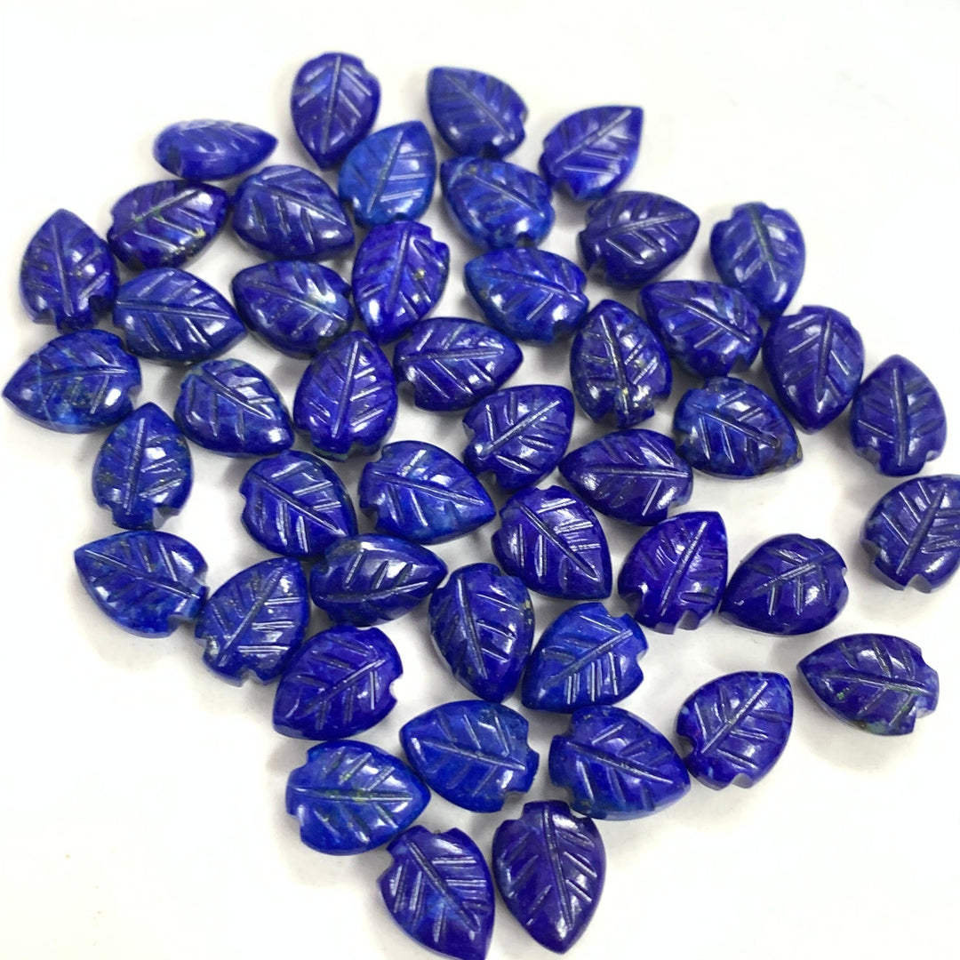 AAA Quality 2,3,4,5 Pcs 100% Natural Lapis Lazuli Leaf Shape Briolettes Carving Gemstone,Leaf Shape Gemstone,Gemstone For Jewellery 8.5X6mm