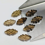 Load image into Gallery viewer, 2,3,4 pcs Natural Smokey Quartz Fancy Shape Gemstone,Carved Fancy Gemstone, Loose Gemstone, Fancy Shape Gemstone, Carved Gemstone, 16X8.5 mm