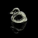 Load image into Gallery viewer, Crystal Quartz Duck Carving: Handmade Gemstone Bead (20x23 MM)