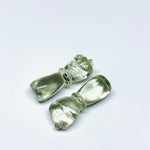Load image into Gallery viewer, 1,2,3,4,5 Pcs Natural Green Amethyst Hand Carved Hand Shape, Carved Hand Shape Gemstone For Jewellery, Hand Shape Gemstone, 31X10 mm