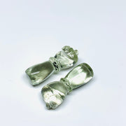 1,2,3,4,5 Pcs Natural Green Amethyst Hand Carved Hand Shape, Carved Hand Shape Gemstone For Jewellery, Hand Shape Gemstone, 31X10 mm