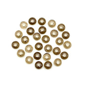 Cute Smokey Quartz Donut Shape Beads, Natural Smokey Quartz Donut Carving Stone, Loose Donut Shape Charm Beads, Energy Healing Stone 6 MM