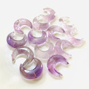 Amazing 100%Natural Pink Amethyst Carved Monalisa Moon Shape Briolettes Carved Moon Shape Gemstone For Jewellery, Moon Shape Briolettes 15mm