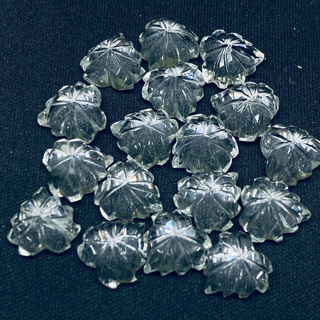 2,5,6,7,8,9,10 pcs Natural Crystal Quartz Hand Carved Heart Shape, Carved Heart Shape Gemstone For Jewellery, Heart Shape Carving 10 mm