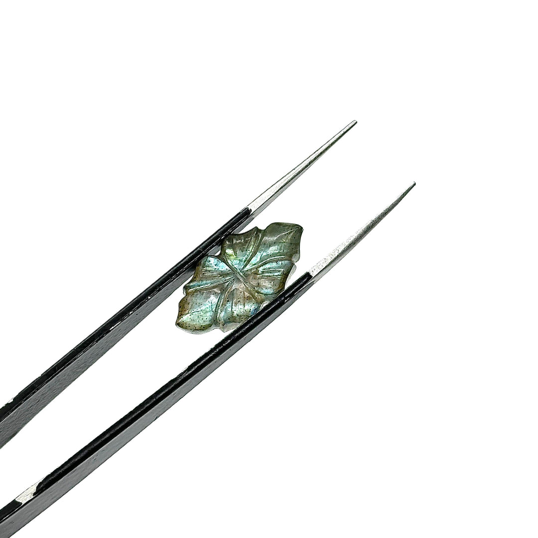 Natural Labradorite Floral Marquise Gemstone, Labradorite Hand Carved Beads, Jewelry Making Fancy Carving, Loose Gemstones 20 MM