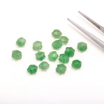Load image into Gallery viewer, Green Strawberry Stars Briolette's, Green Strawberry Star Shape Beads, 6 MM Star Shape Gemstone for Jewelry, 6 Sides Carving Star Beads
