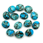Load image into Gallery viewer, Copper Turquoise Evil Eye Shape Briolettes, AAA Turquoise Eye Shape Carved Beads, Evil Eye Protection Gemstone Beads, 12 MM, Eye Charms