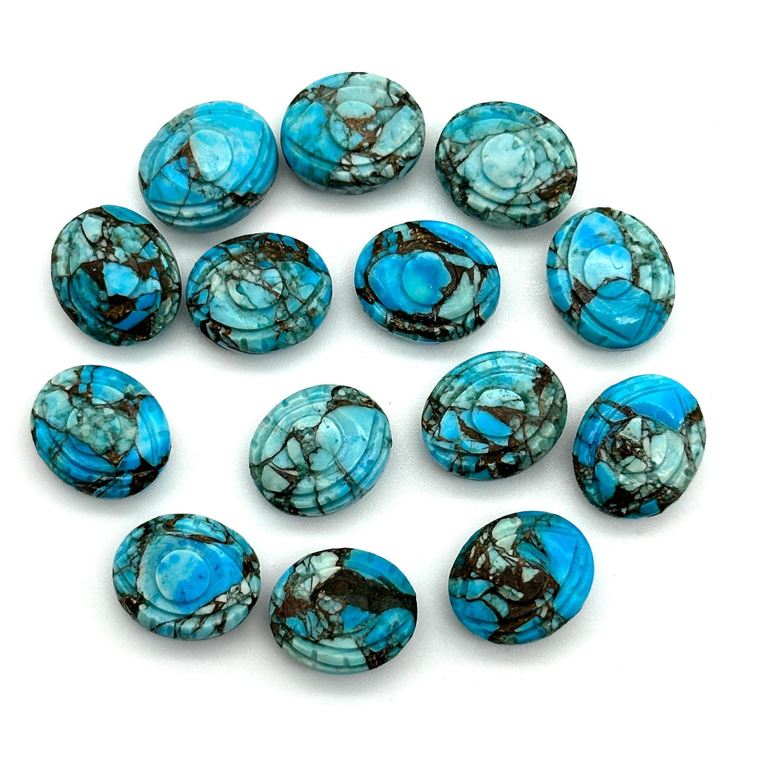Copper Turquoise Evil Eye Shape Briolettes, AAA Turquoise Eye Shape Carved Beads, Evil Eye Protection Gemstone Beads, 12 MM, Eye Charms
