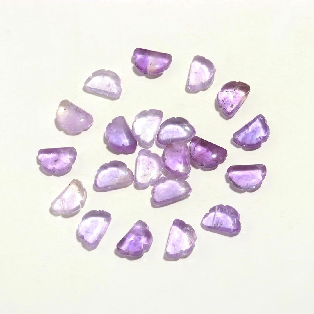 AAA Pink Amethyst Clouds Shape Beads, Natural Amethyst Smooth Cloud Shape Stones, Carved Amethyst Cloud Charms, 12 MM, Loose Briolettes