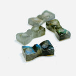 Load image into Gallery viewer, 2,3,4,5 Pcs Natural Labradorite Hand Carved Bow Shape, Bow Shape Gemstone For Jewlery, Bow Shape Gemstone, 12X6 mm