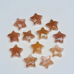 Load image into Gallery viewer, Natural Peach Moonstone Star Shape Briolettes, Faceted Carve Moonstone Star Beads, Loose Gemstone Beads, Star Shape Carving 10 MM