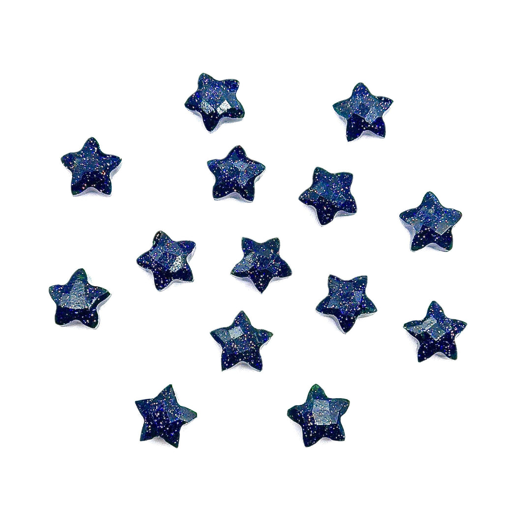 AAA Black Sunstone Faceted Stars Shape Beads, Hand Carved Sunstone Briolette's, 8 MM Black Sunstone Star Loose Beads For Jewelry Making