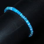 Load image into Gallery viewer, Blue Lavender Ethiopian Opal Bracelet: Faceted Rondelle Welo Opal Beads (4-4.5 MM)