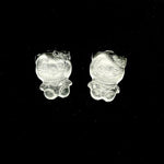 Load image into Gallery viewer, Carved Cat Shape Stone, Hello City Stone, Natural Crystal Quartz Flat Back Hand Carved Cat, 20 MM Carved Kity Shape Stone, 1 Piece