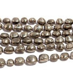 Load image into Gallery viewer, Natural Pyrite Tumble Shape Beads, Smooth Pyrite Nuggets Shape Beads, 8" Strand Fancy Jewelry Making Beads Loose Beads, 6X8 MM Approx