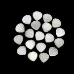 Load image into Gallery viewer, Natural White Moonstone Shell Shape Briolette's, Hand Carved Shell Beads, Fancy Shape Gemstone For Jewelry and Craft Making, 8 MM