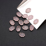 Load image into Gallery viewer, Natural Rose Quartz Clouds Shape Beads, Faceted Rose Quarz Cloud Shape Beads, Carved Cloud Shape Charms, 12 MM, Loose Carved Briolettes