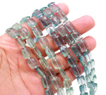 Load image into Gallery viewer, Faceted Green Fluorite Chicklet Beads, 8 Inch Strand