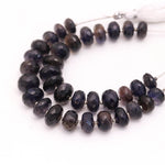 Load image into Gallery viewer, Natural Iolite Rondelle Shape Beads, Blue Iolite Faceted Gemstone Beads, 9 - 11 MM AAA Iolite Beads for Jewelry Making 4 Inch Strand