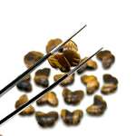 Load image into Gallery viewer, Natural Tiger Eye Shape Beads, AAA Tiger Eye Hand Carved Butterfly Briolettes, Gemstone Carvings, 13 MM Mini Butterfly Charm