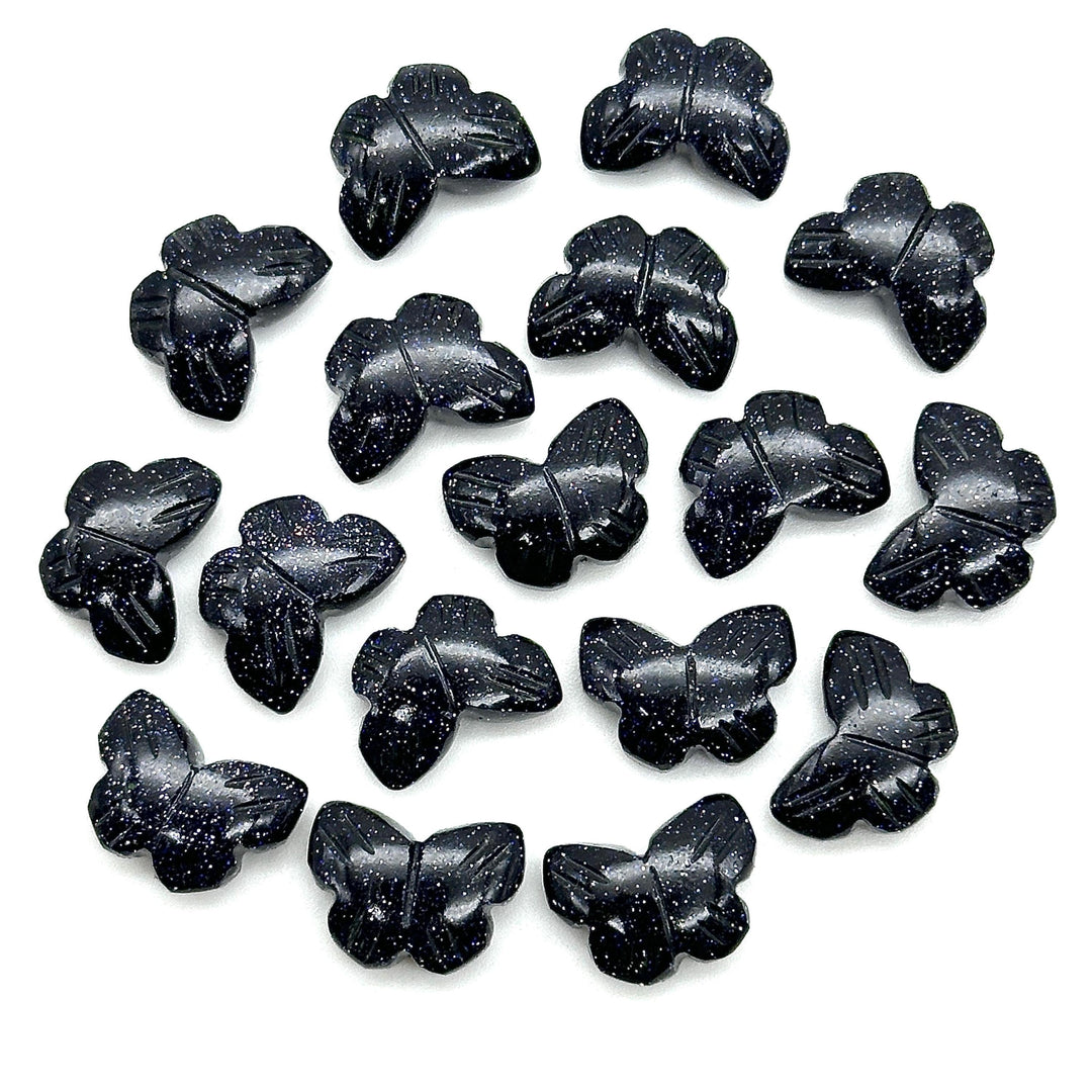 AAA Black Sunstone Butterfly Shape Beads, Black Sunstone Hand Carved Butterfly Briolettes, Gemstone Carvings, 13 MM Mini Butterfly Charms