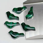 Load image into Gallery viewer, 2,3,4,5 Pcs Natural Malachite Hand Carved Bird Shape, Carved Bird Shape Gemstone For Jewellery, Bird Shape Gemstone, 20X8 mm