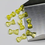 Load image into Gallery viewer, 2,3,4,5 Pcs Natural Lemon Quartz Hand Carved Bow Shape, Bow Shape Gemstone For Jewellery, Bow Shape Gemstone, 12X6 mm