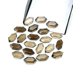 Load image into Gallery viewer, Natural Smokey Quartz Hexagon Beads, New Fancy Shape Charms For Jewelry, 7X14 Geometrical Shape Gemstone Beads, Wholesale Carving Beads