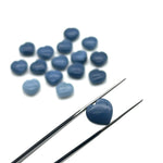 Load image into Gallery viewer, Blue Opal Heart Briolette Beads: Hand Carved Smooth Gemstone, 12mm