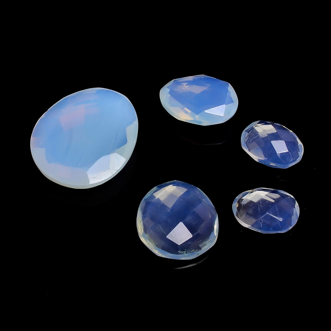 2,10,20,25,50pcs A-one Quality Opalite freeform Rosecut, opalite rosecut, gemstone for jewelry, jewelry making rosecut 13X10 24X20 mm