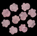 Load image into Gallery viewer, Natural Rose Quartz Hand Carved Dog Paw, AAA+ Quality Gemstone Flat Back Paw Carving, 13 MM Paw Charm, Dog/Cat Cute Paws for Jewelry