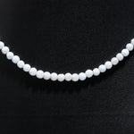 Load image into Gallery viewer, Pretty Moonstone Necklace, Coated Moonstone Round Beads Necklace, 5 MM Smooth Moonstone Necklace For Women's, Bridesmaid Gifts