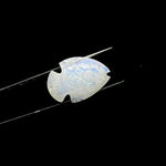 Load image into Gallery viewer, Carved Rainbow Moonstone Fish Beads: Handmade Gemstone Craft Supply
