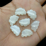 Load image into Gallery viewer, Natural White Moonstone Clouds Shape Beads, Flashy Moonstone Cloud Shape Stone, Smooth Gemstone For Jewlery 17X12 MM, Hand Carved Clouds