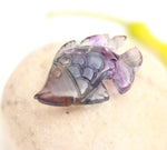 Load image into Gallery viewer, Natural Fluorite Hand Carved Deep See Fish, Multi Fluorite Fish for Jewelry Making, 21X33 MM