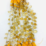 Load image into Gallery viewer, 2,3,4,5,6 Pcs 100% Natural Citrine Leaf Shape Carving Gemstone Briolettes , Leaf Shape Carved Gemstone,  Carved Gemstone Beads For Jewellery