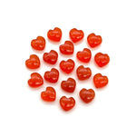 Load image into Gallery viewer, Natural Carnelian Heart Shape Briolette's, Orange Carnelian Smooth Heart Shape Beads, Loose Gemstones, 8 MM Heart Charms for Jewelry